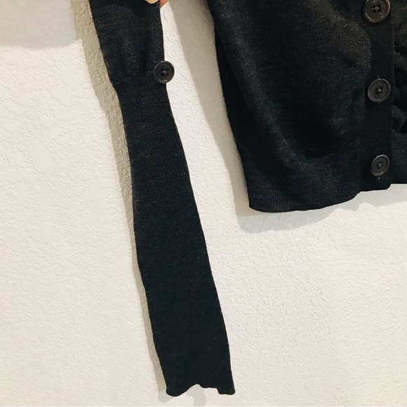 Club Monaco 100% Italian Merino Button Down Women Gray Cardigan Sz S - Picture 5 of 9